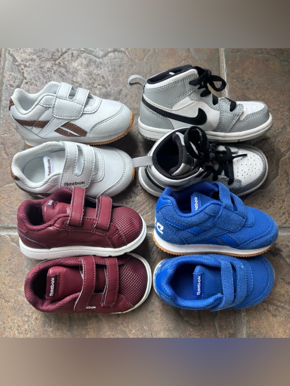 Bundle Baby Boy Shoes - Reebok, Nike Jordan